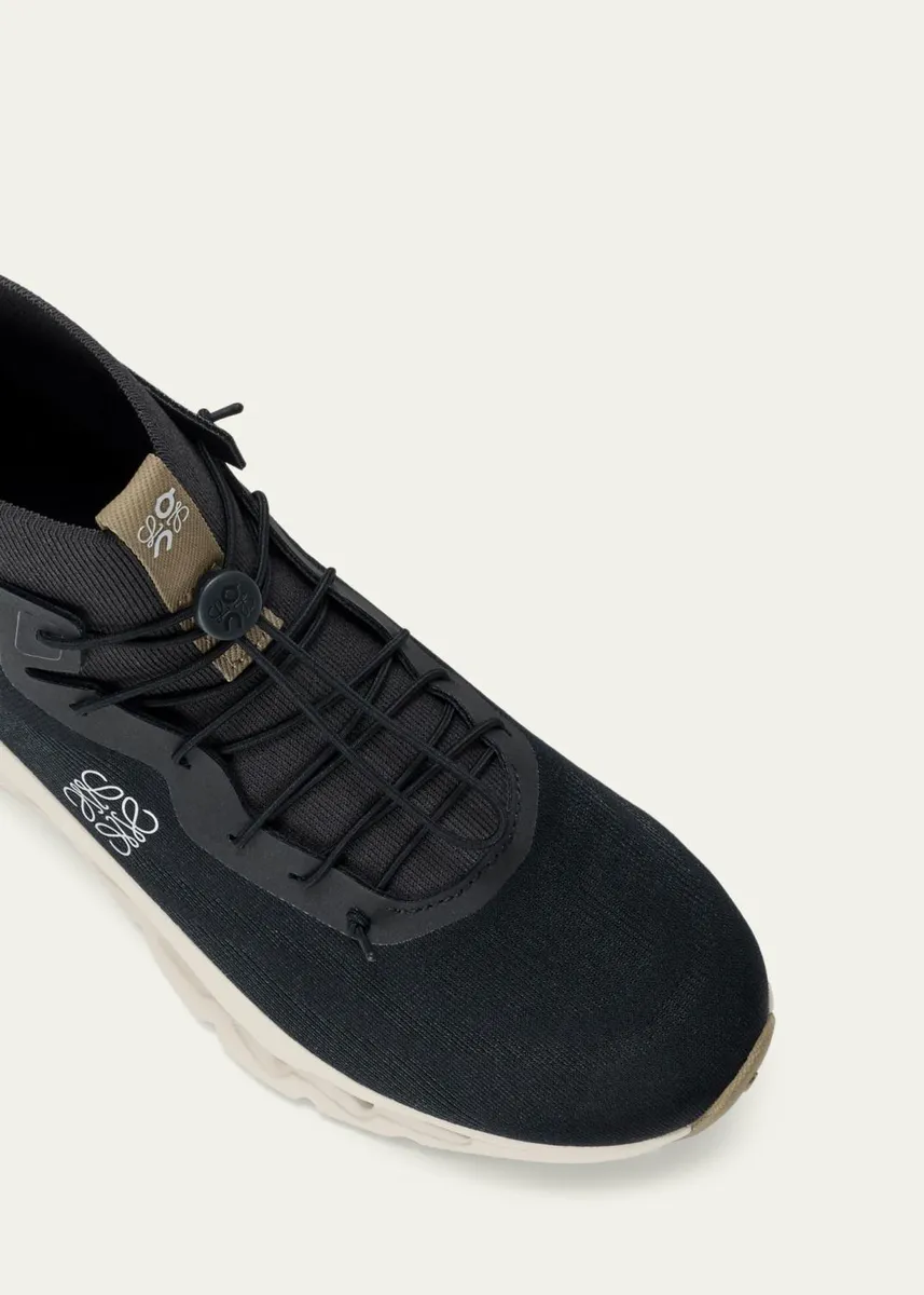Loewe x On Men's Cloudtilt Hi Stretch-Knit Sneakers | Thumbnail 4 Loewe x On Men's Cloudtilt Hi Stretch-Knit Sneakers | Thumbnail 4