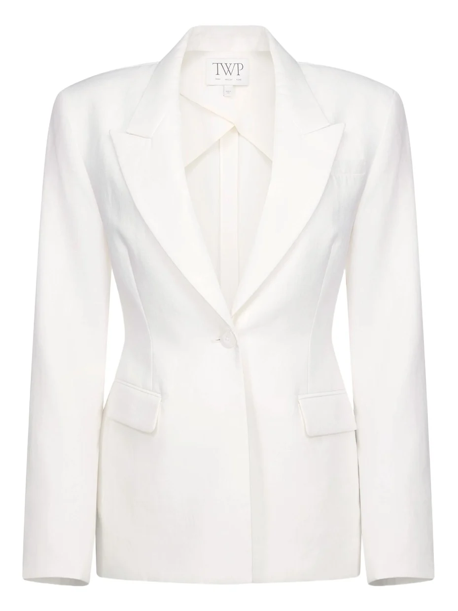 TWP Jasper Single-Breasted Linen Blazer