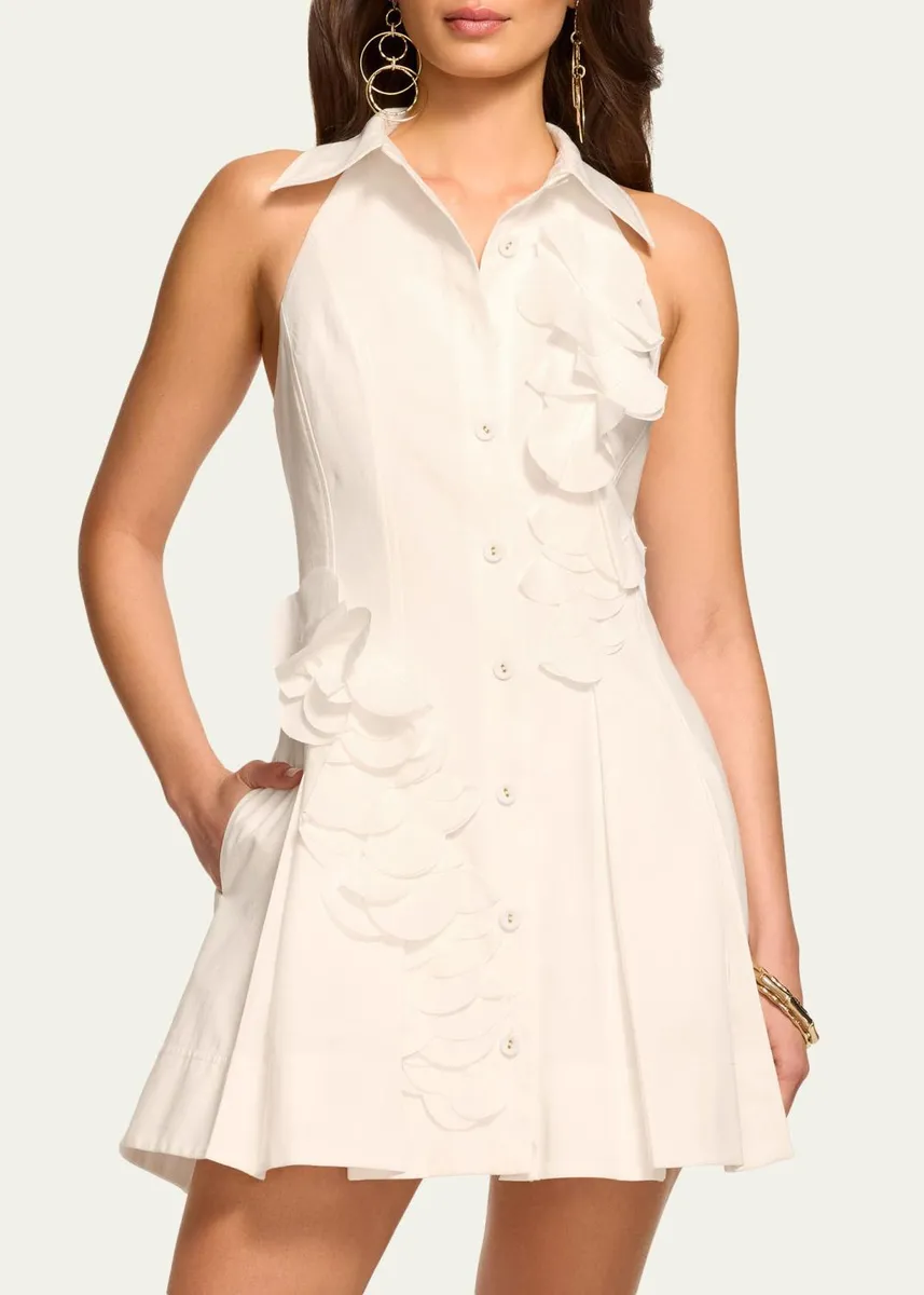 Ramy Brook Donna Floral Mini Shirtdress | Thumbnail 4