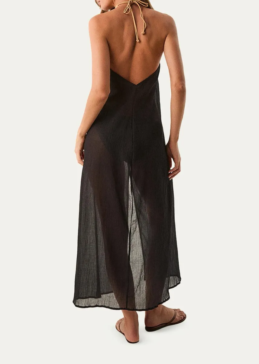 ViX Cloe Cotton Long Cover-Up Dress | Thumbnail 3