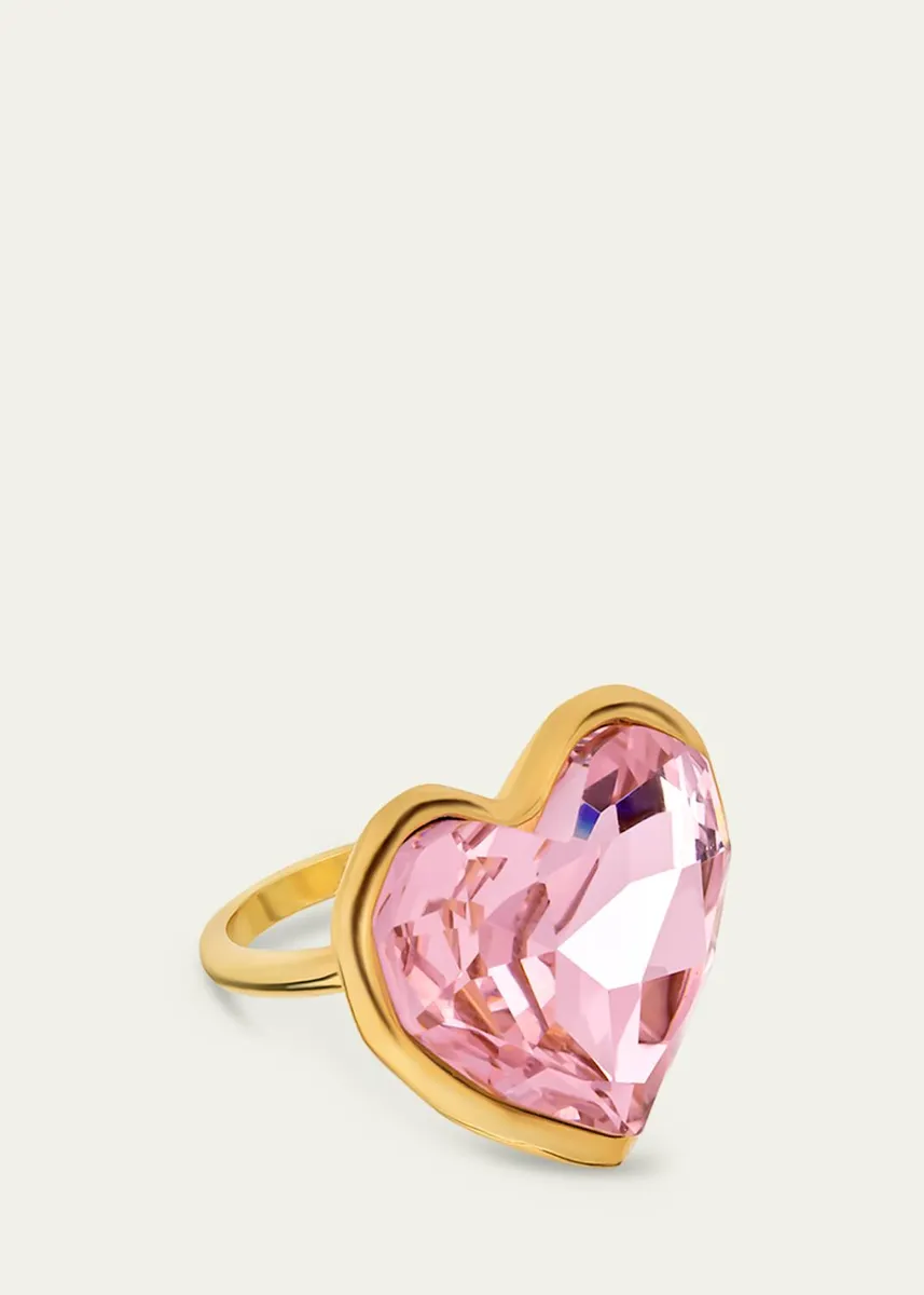 Oscar de la Renta Crystal Heart Ring | Thumbnail 3