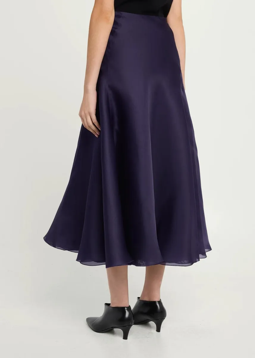 Akris Silk Organza A-Line Midi Skirt | Thumbnail 3
