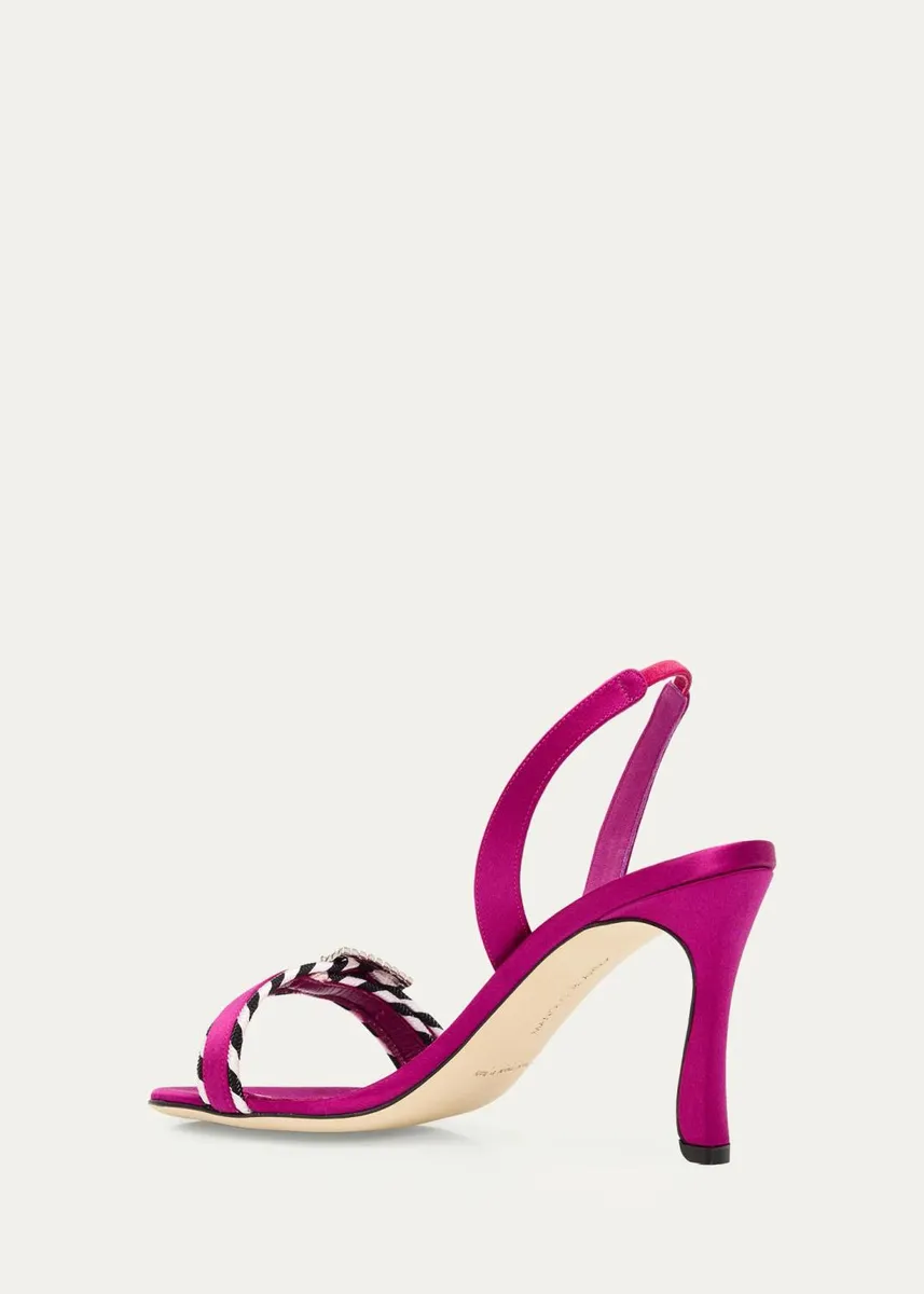 Manolo Blahnik 90mm Sumbasa Slingback Sandals | Thumbnail 2