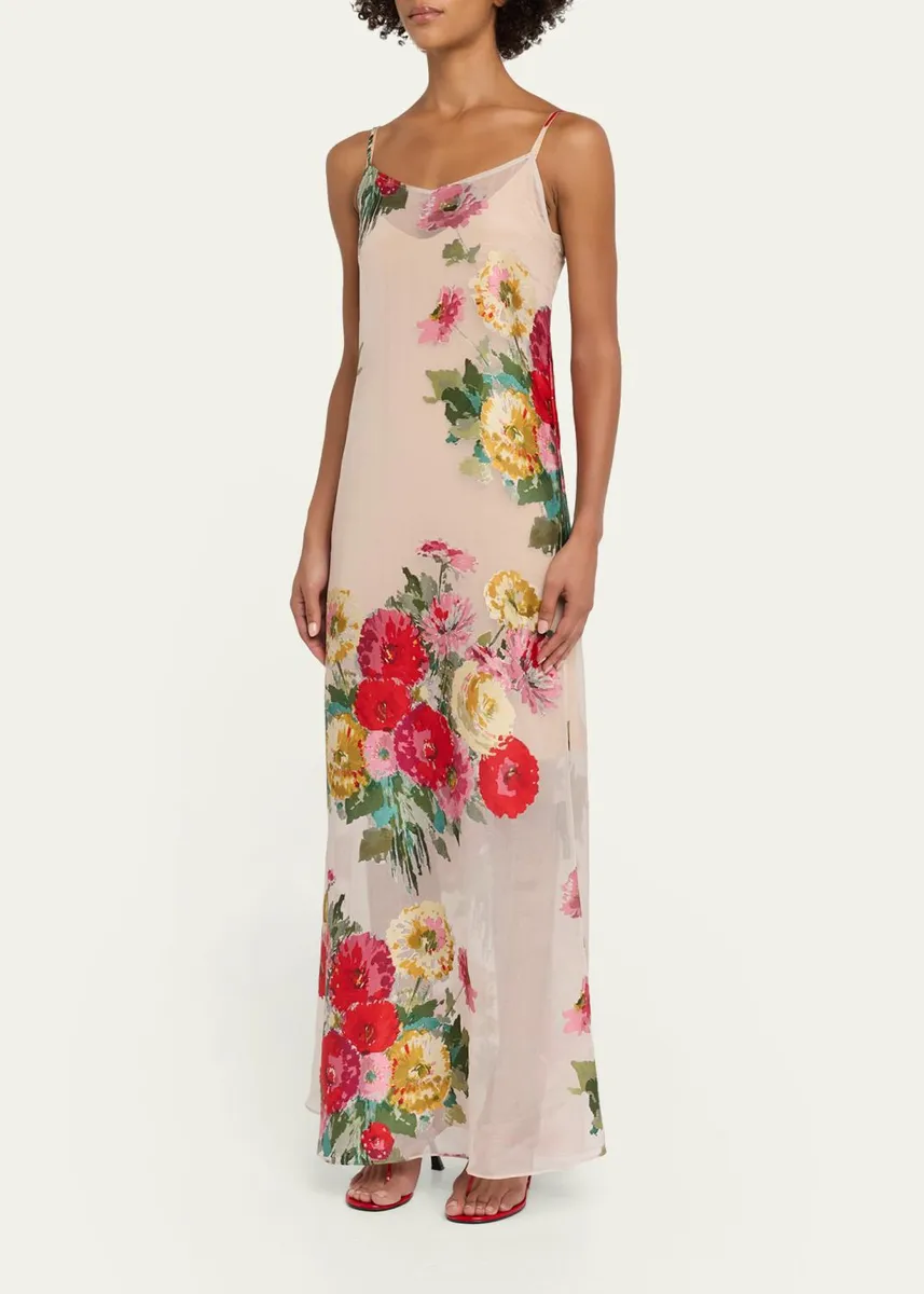 Libertine Pat Nixon Floral Overlay Slip Dress | Thumbnail 4 Libertine Pat Nixon Floral Overlay Slip Dress | Thumbnail 4