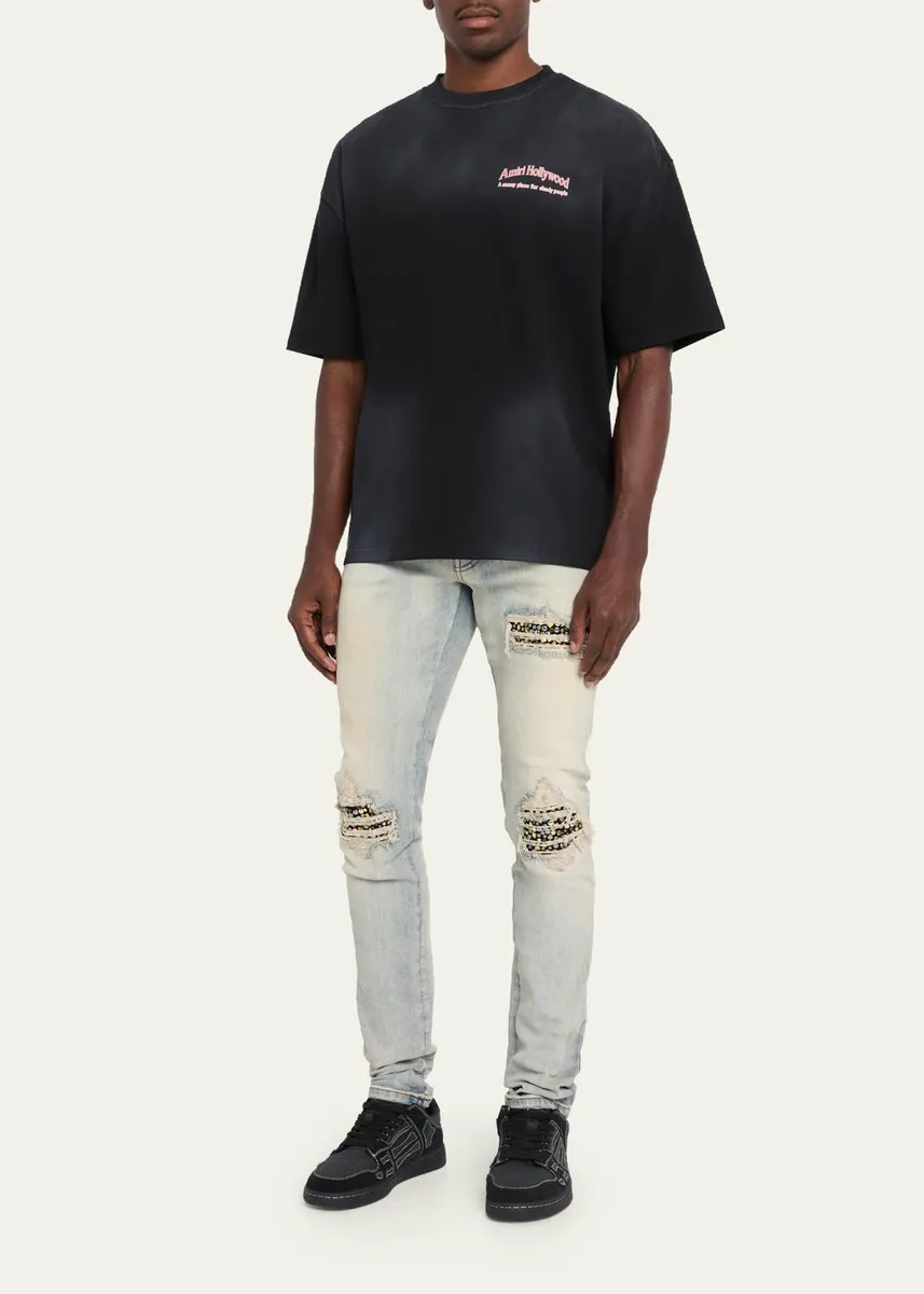 AMIRI Men's Faded Jersey T-Shirt | Thumbnail 2