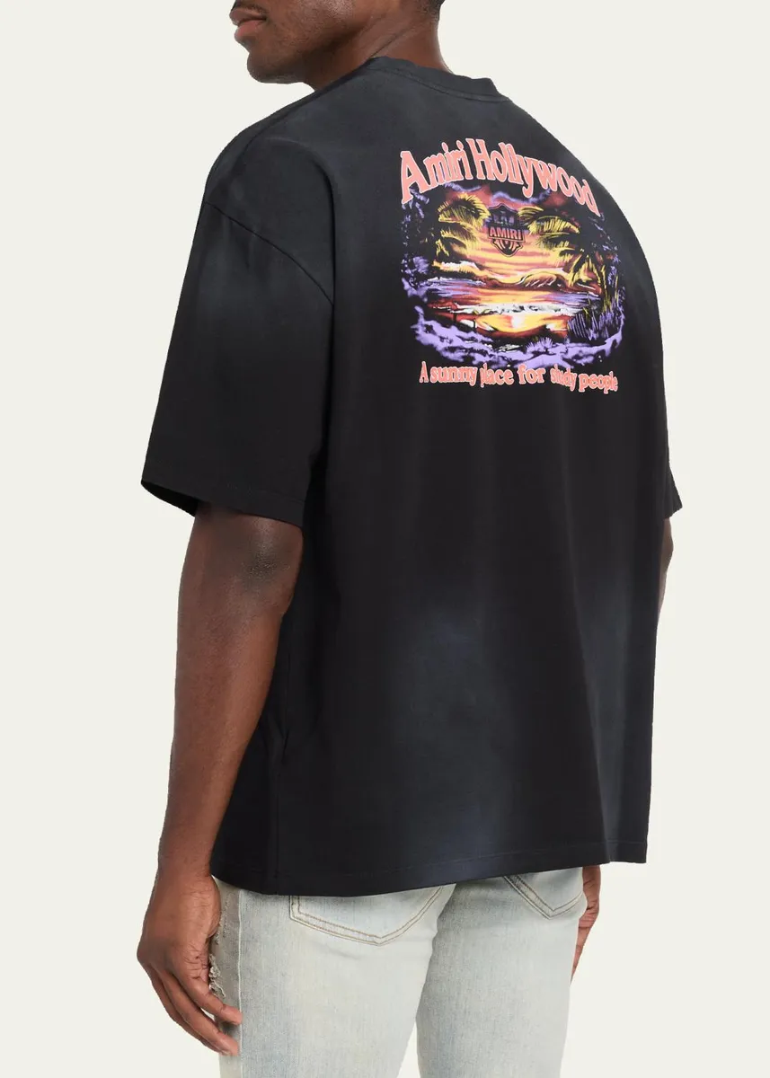 AMIRI Men's Faded Jersey T-Shirt | Thumbnail 3
