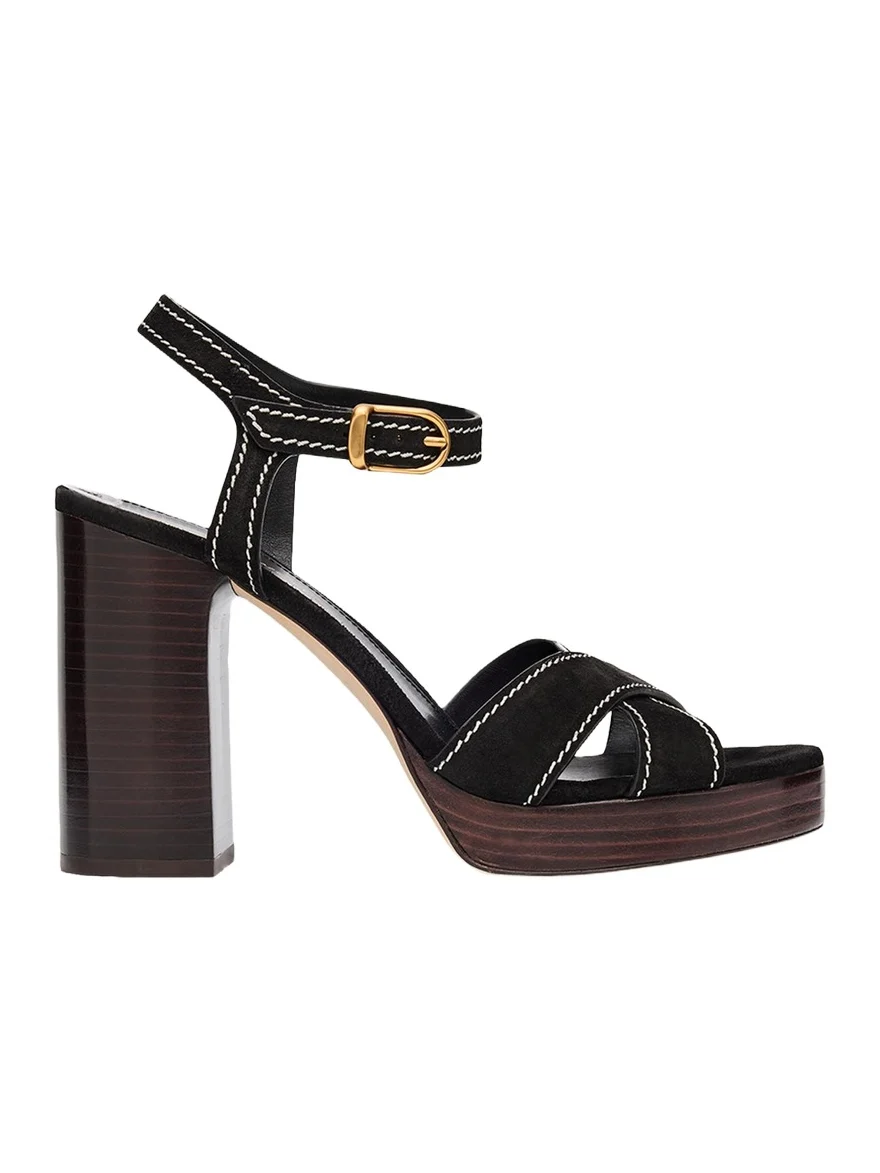 Stuart Weitzman 95mm Park Suede Platform Sandals