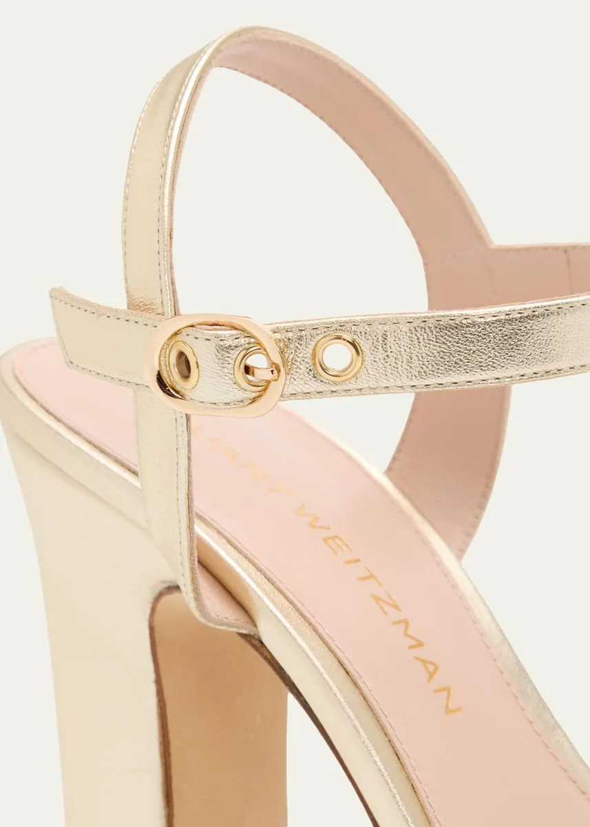 Stuart Weitzman 130mm Reade Metallic Leather Platform Sandals | Thumbnail 5 Stuart Weitzman 130mm Reade Metallic Leather Platform Sandals | Thumbnail 5