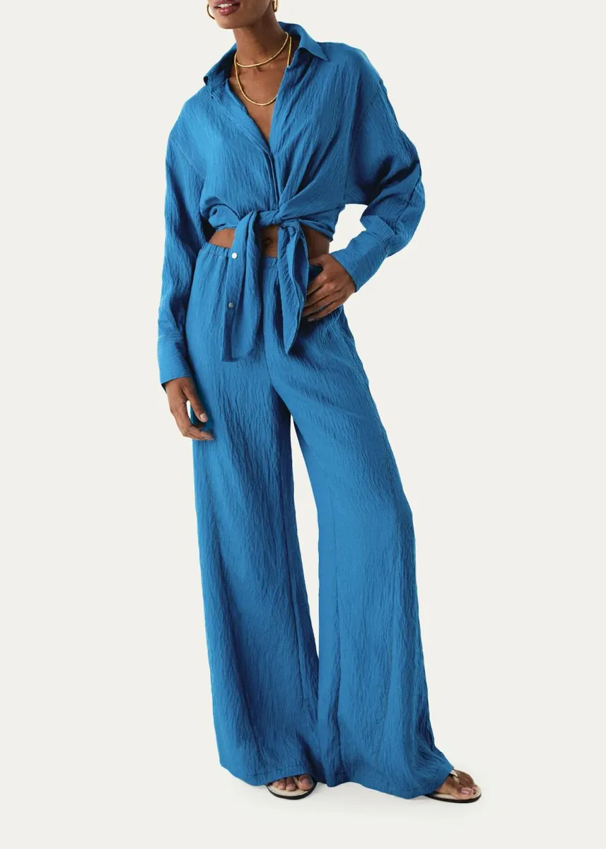 ViX Bailey Textured Drop-Shoulder Shirt | Thumbnail 2