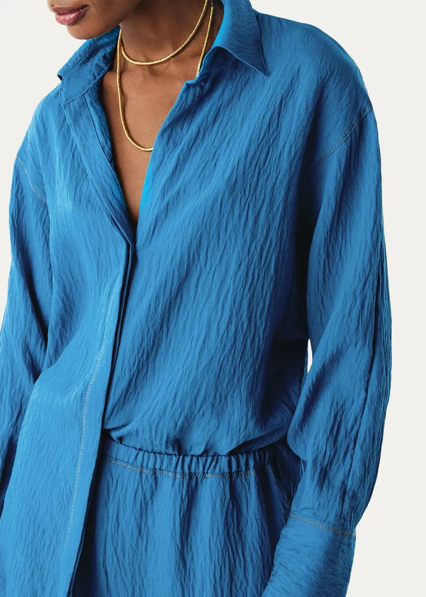 ViX Bailey Textured Drop-Shoulder Shirt | Thumbnail 4