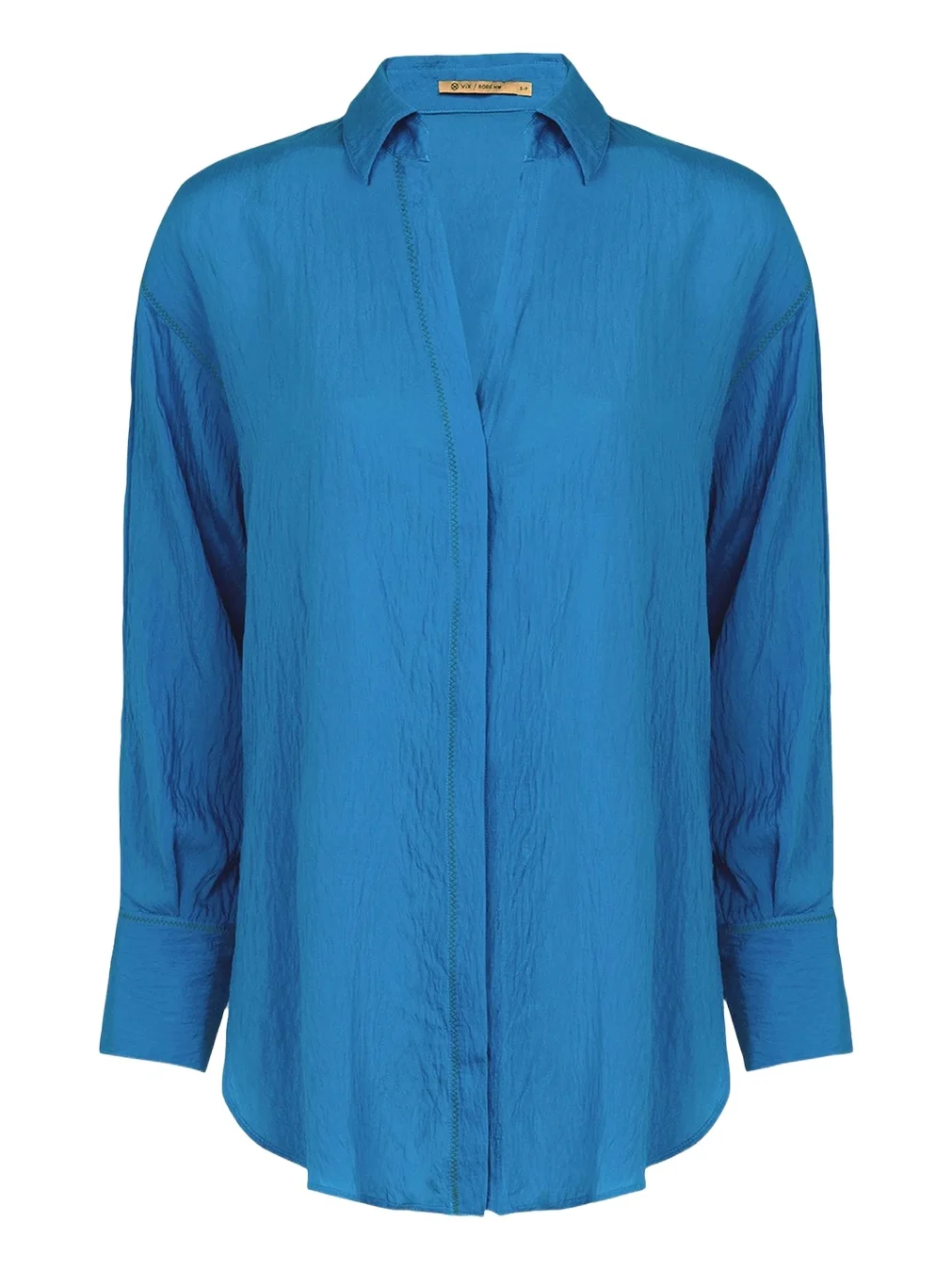 ViX Bailey Textured Drop-Shoulder Shirt