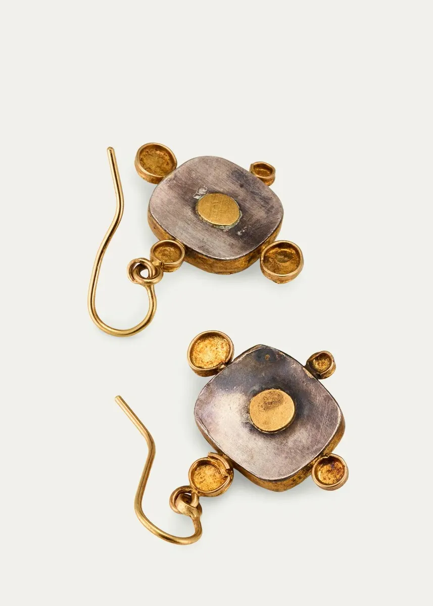 JUDY GEIB 18K Boulder Opal Square Drop Earrings | Thumbnail 4