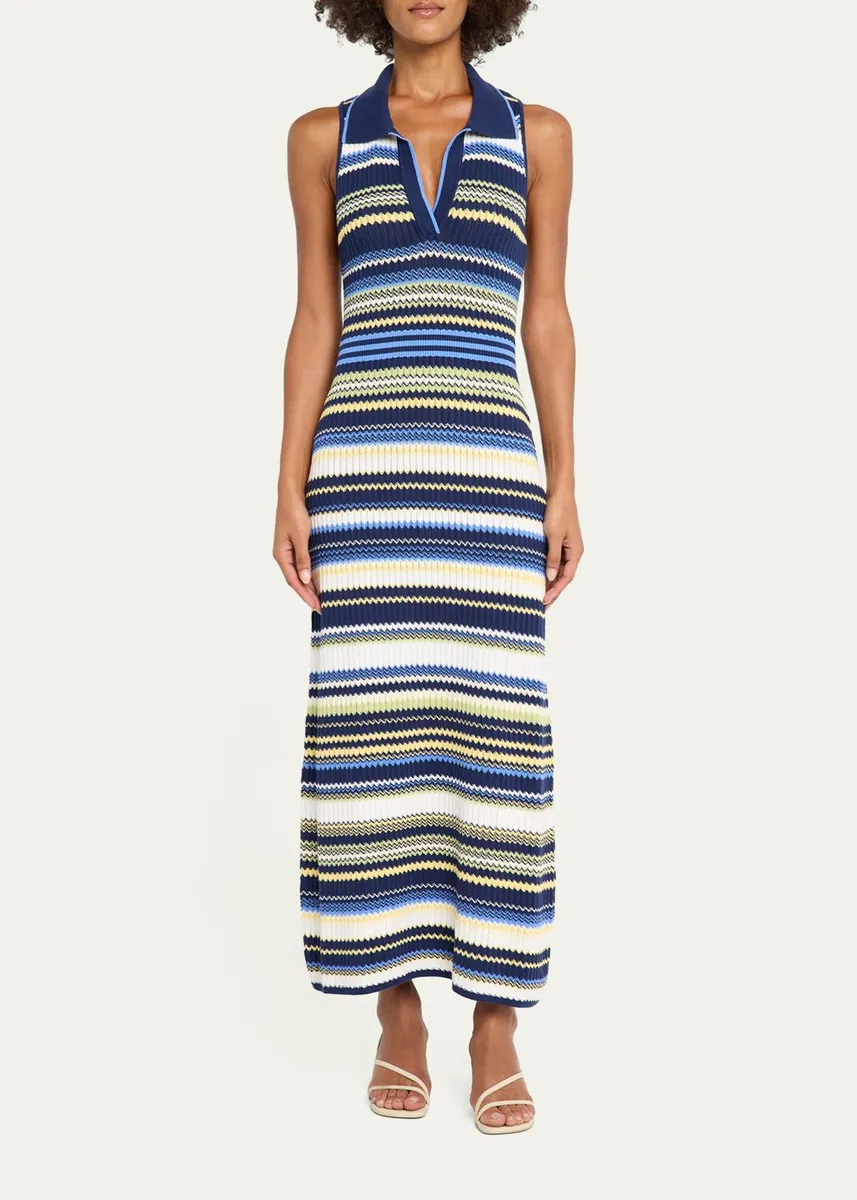 Simkhai Kerrin Striped Knit Maxi Dress | Thumbnail 2 Simkhai Kerrin Striped Knit Maxi Dress | Thumbnail 2