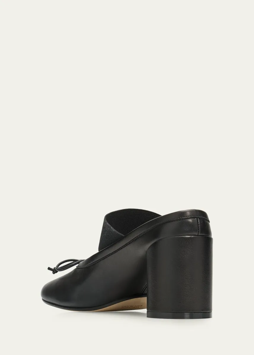 MM6 MAISON MARGIELA 60mm Leather Mary Jane Ballerina Mule Pumps | Thumbnail 4
