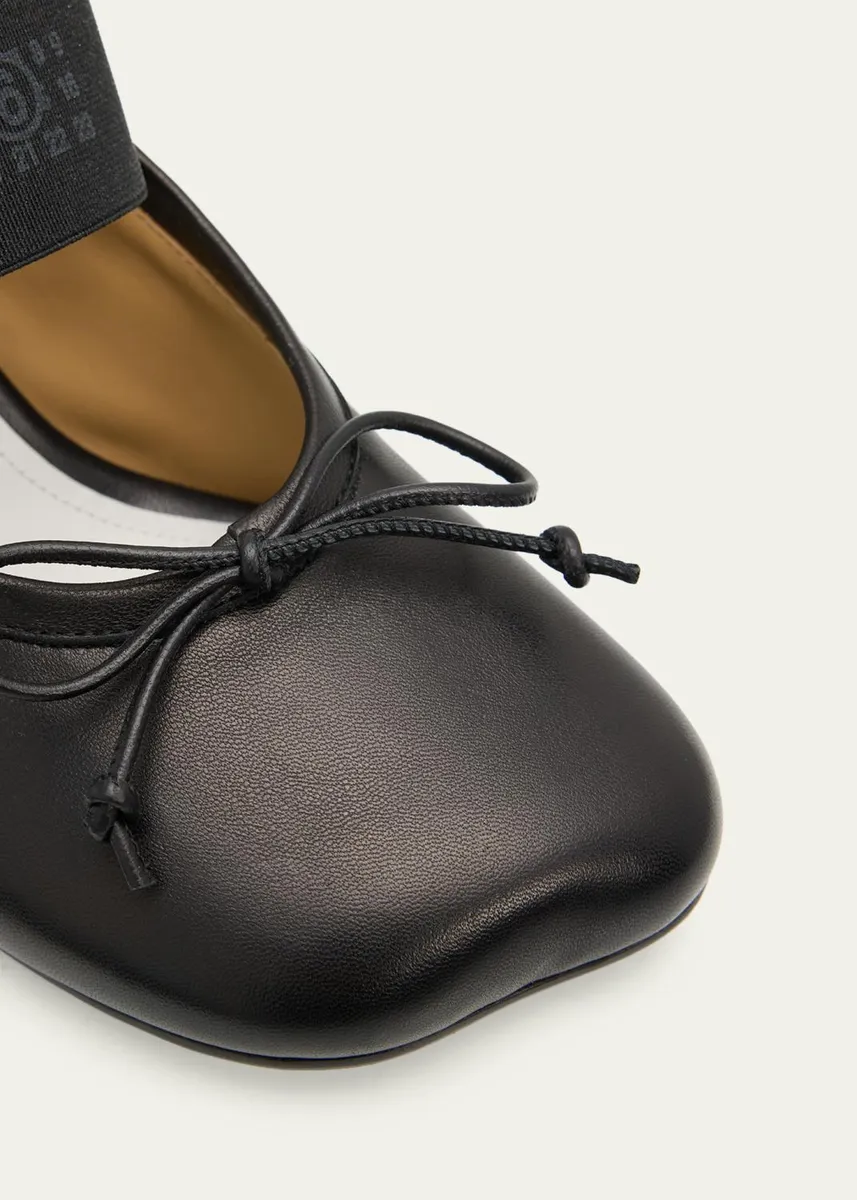 MM6 MAISON MARGIELA 60mm Leather Mary Jane Ballerina Mule Pumps | Thumbnail 5