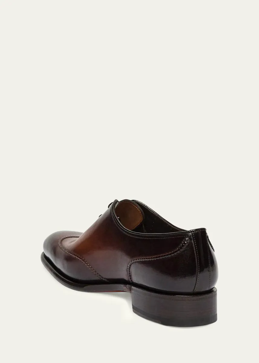Santoni Men's People Wingtip Leather Oxfords | Thumbnail 3