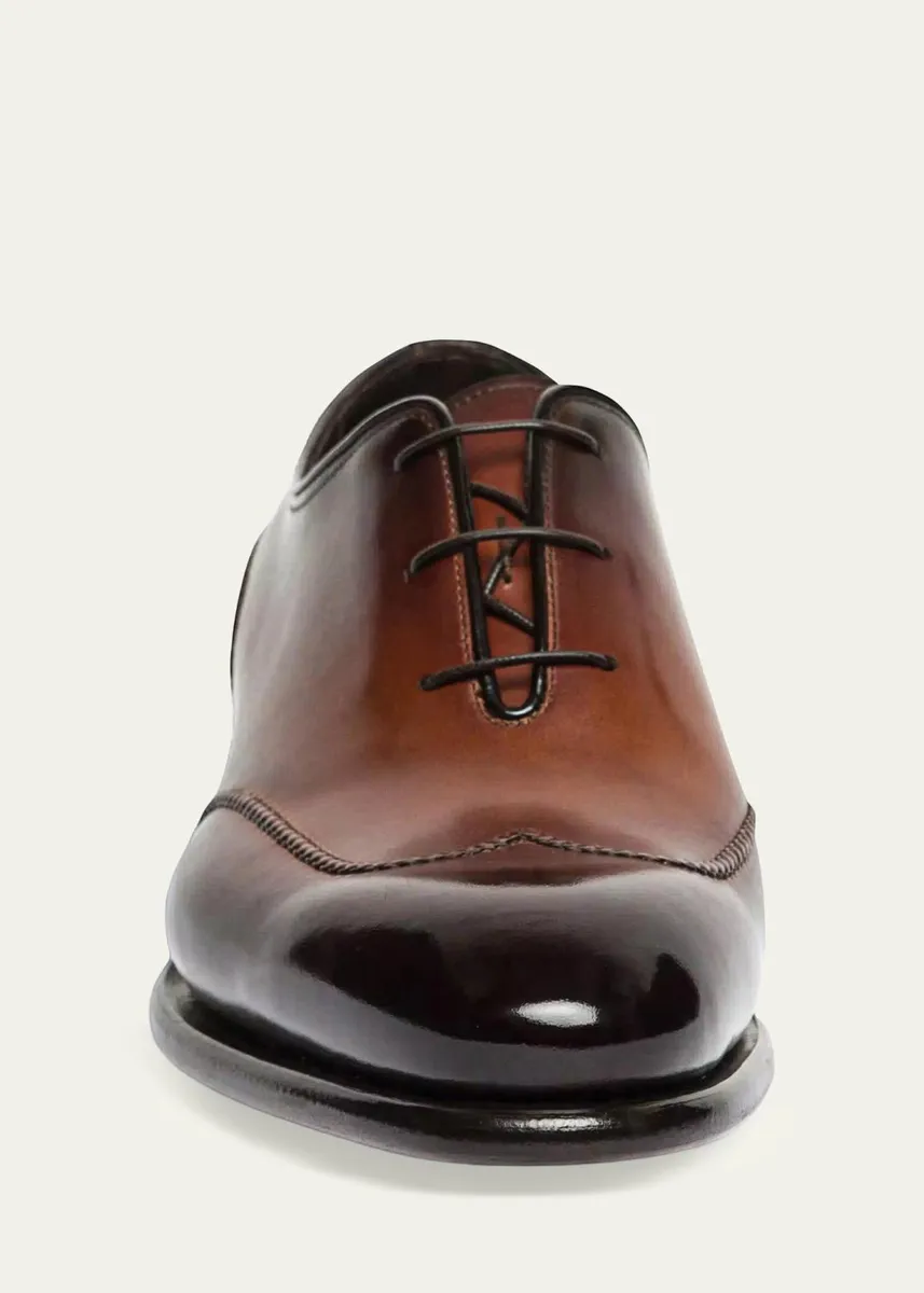Santoni Men's People Wingtip Leather Oxfords | Thumbnail 4