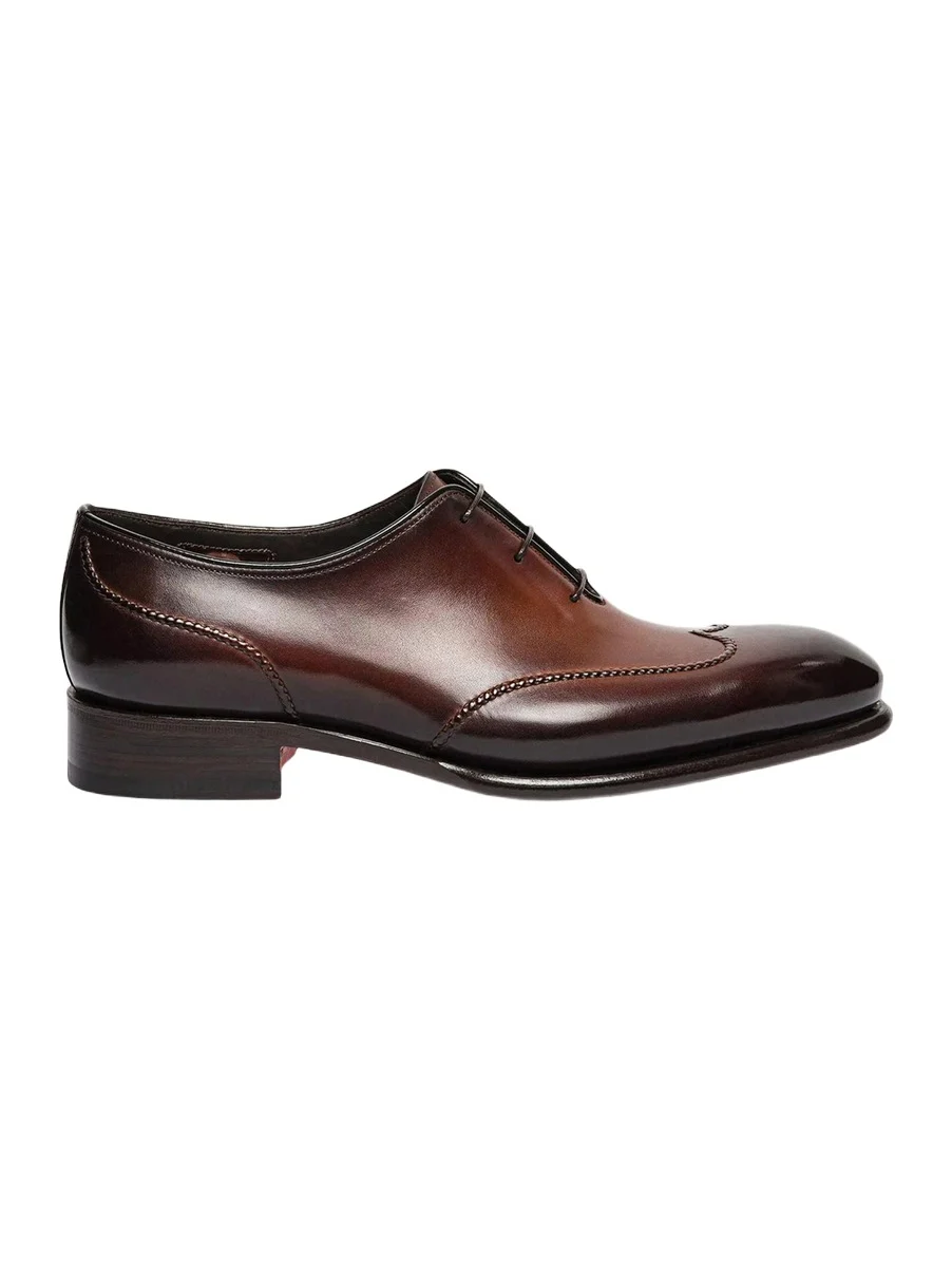 Santoni Men's People Wingtip Leather Oxfords