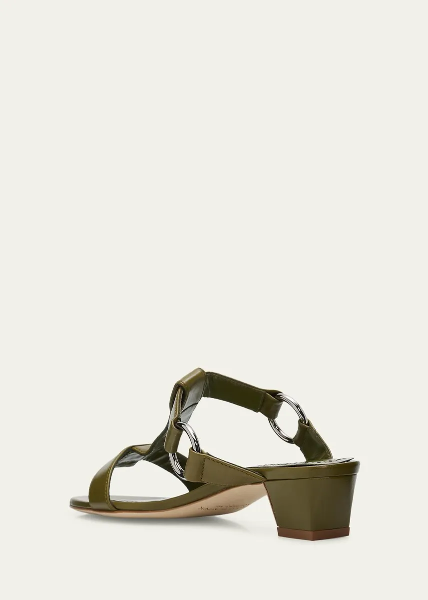 Manolo Blahnik 30mm Mionamu T-Bar Slide Sandals | Thumbnail 2