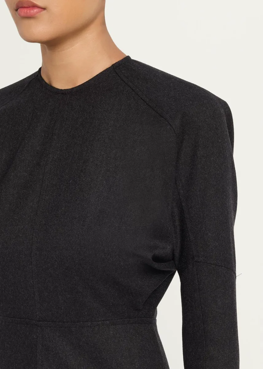 Victoria Beckham Dolman-Sleeve A-Line Midi Dress | Thumbnail 5