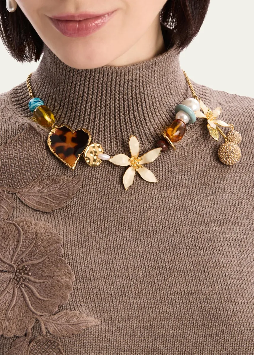 Oscar de la Renta Orange Blossom Charm Necklace | Thumbnail 2 Oscar de la Renta Orange Blossom Charm Necklace | Thumbnail 2