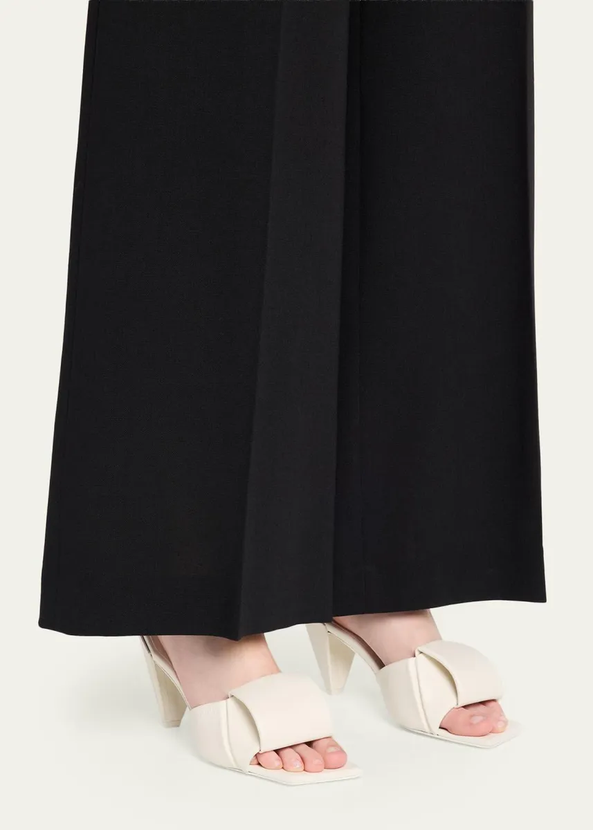 Loewe 85mm Origami Leather Slide Sandals | Thumbnail 2