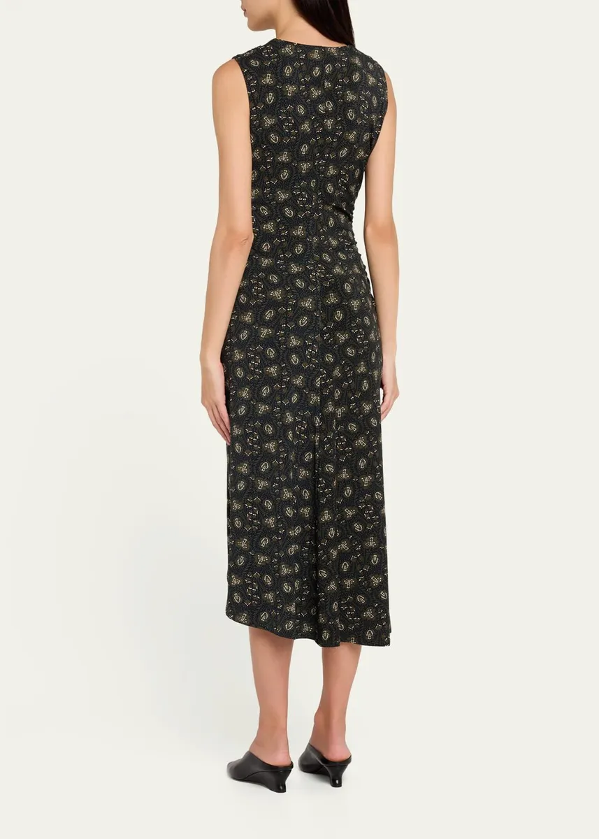 Veronica Beard Theodora Sleeveless Midi Dress | Thumbnail 3 Veronica Beard Theodora Sleeveless Midi Dress | Thumbnail 3