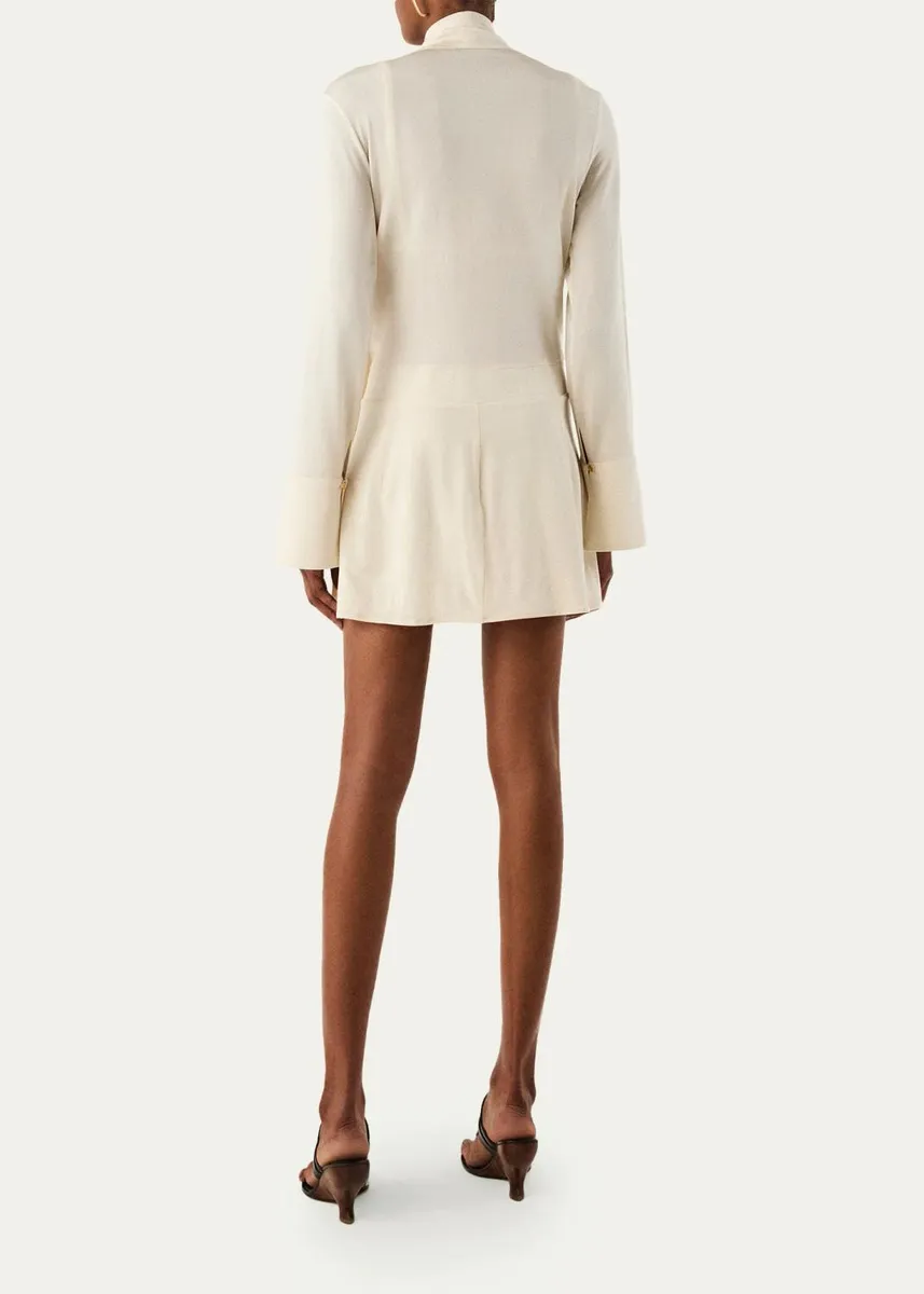 ViX Rosalie Surplice-Neck Mini Dress | Thumbnail 3