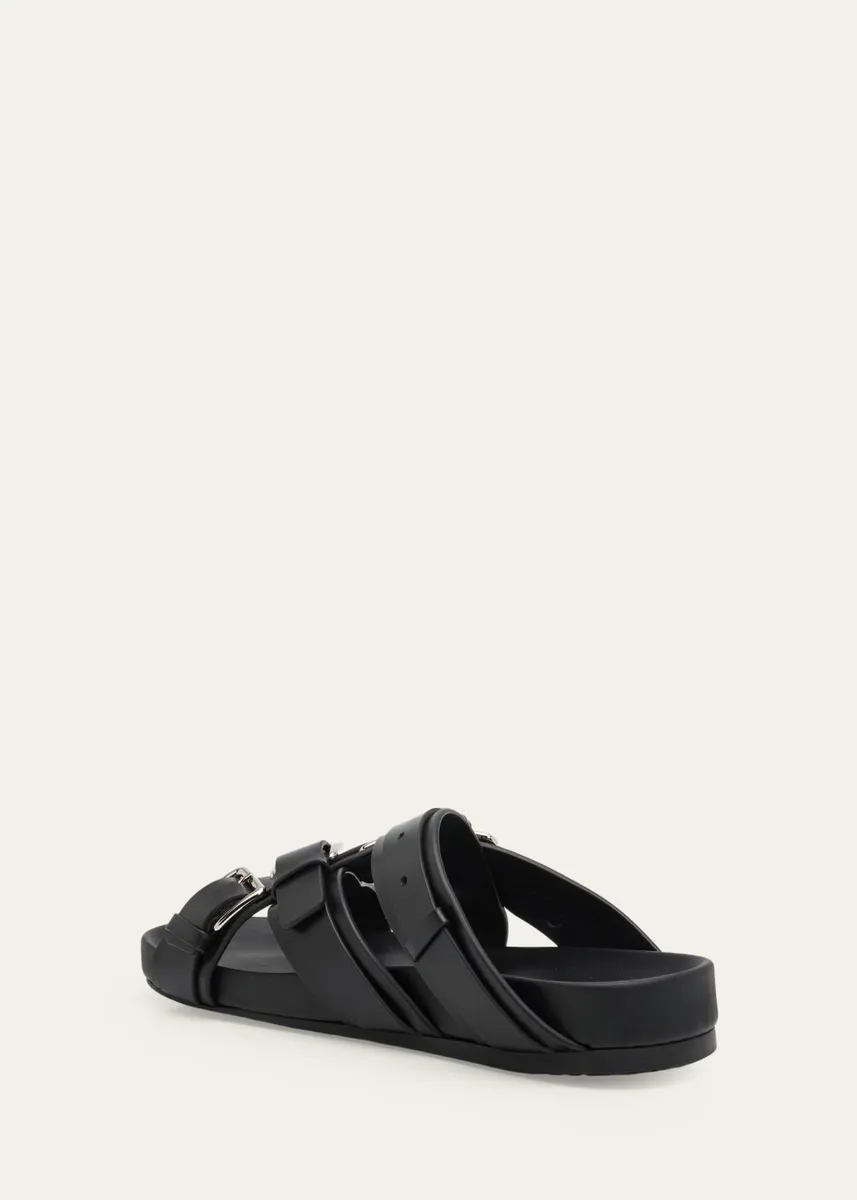 Loewe Type Fussbett Leather Slide Sandals | Thumbnail 4