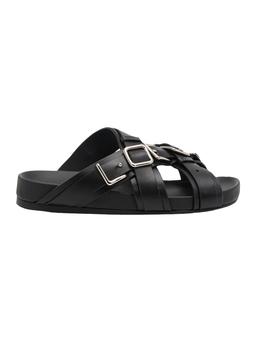 Type Fussbett Leather Slide Sandals Type Fussbett Leather Slide Sandals