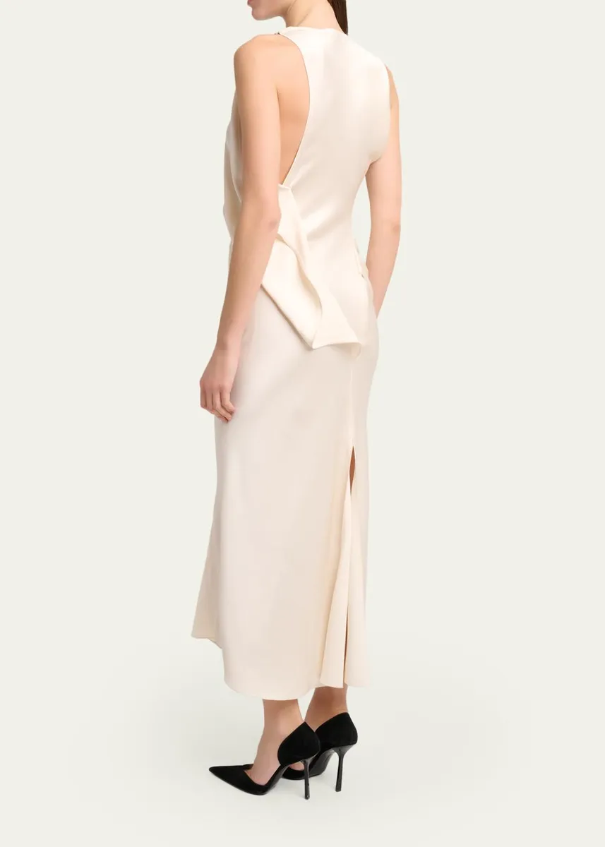 Victoria Beckham Sleeveless Draped Dress | Thumbnail 3