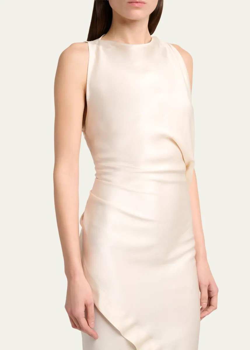 Victoria Beckham Sleeveless Draped Dress | Thumbnail 5