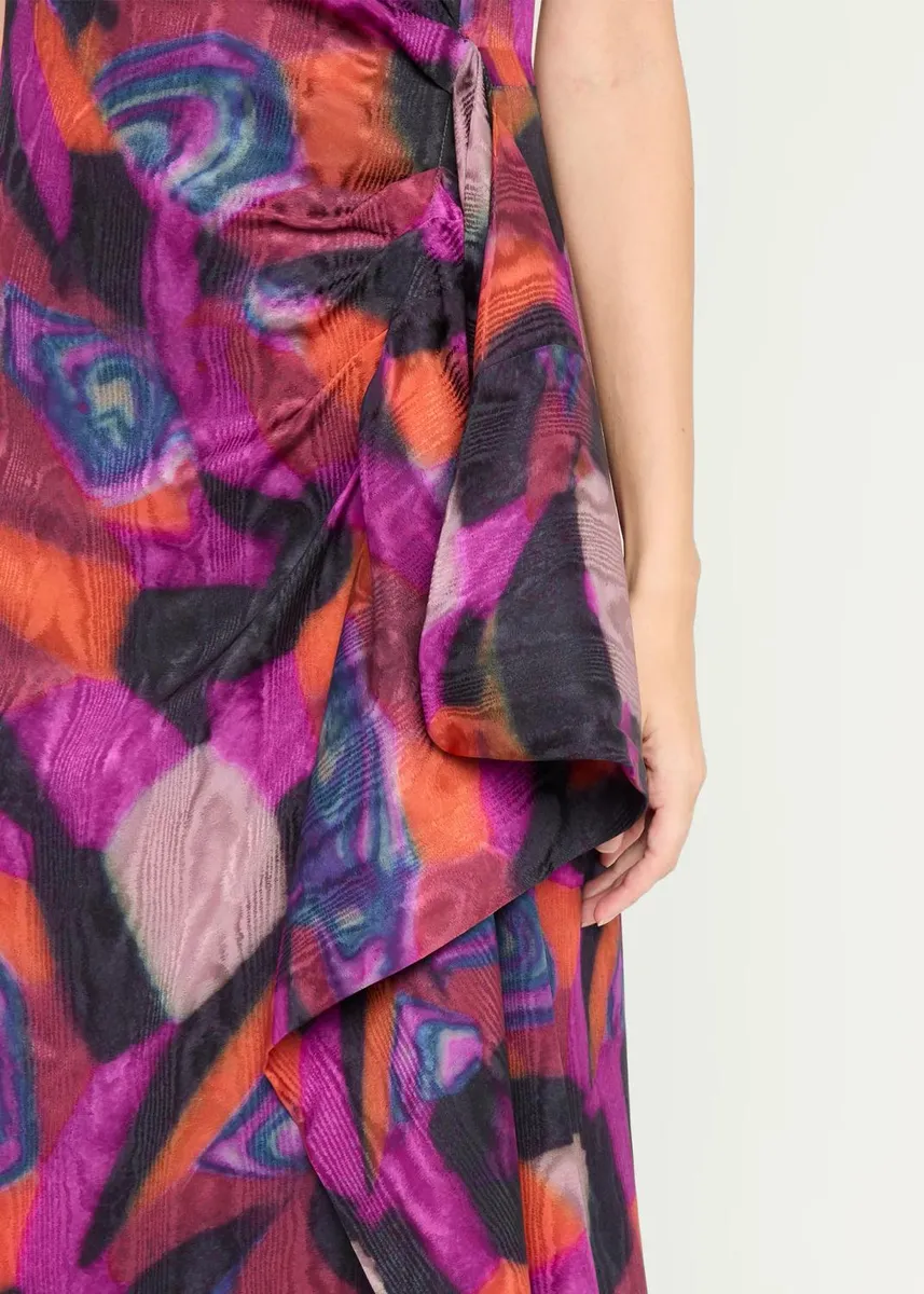 Dries Van Noten Dropps Sleeveless Ruched Ruffle Midi Dress | Thumbnail 5 Dries Van Noten Dropps Sleeveless Ruched Ruffle Midi Dress | Thumbnail 5
