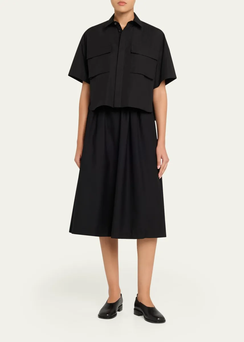 Sacai Cotton Poplin Shirt | Thumbnail 2 Sacai Cotton Poplin Shirt | Thumbnail 2
