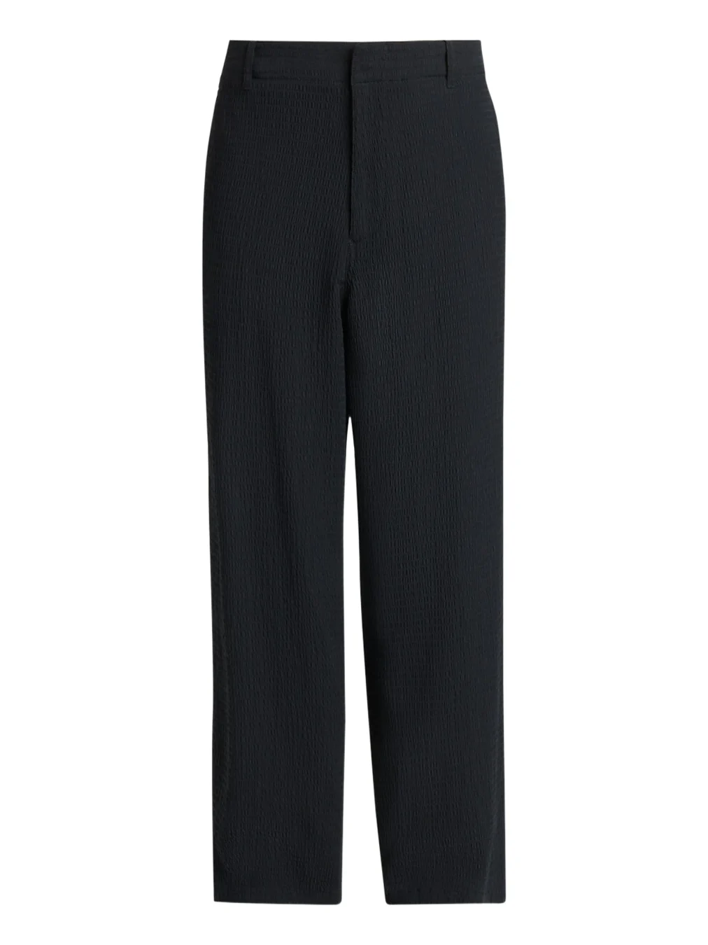 Men's Seersucker Wide-Leg Trousers