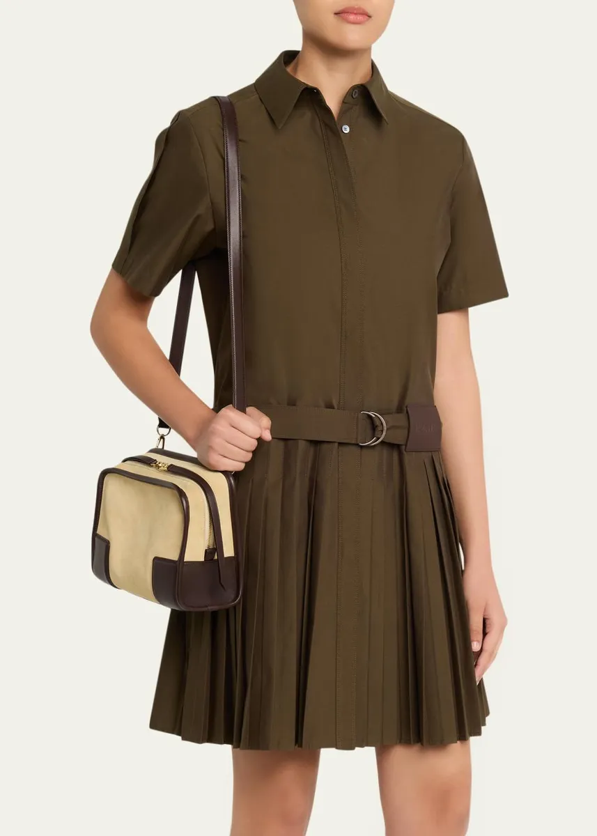 Loewe Amazona 180 Top-Handle Bag in Suede & Leather | Thumbnail 2 Loewe Amazona 180 Top-Handle Bag in Suede & Leather | Thumbnail 2