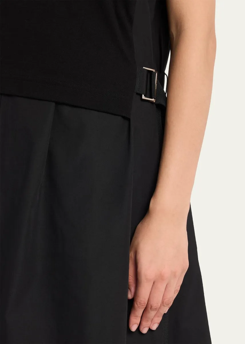 Sacai Cotton Poplin x Knit Shirtdress | Thumbnail 5 Sacai Cotton Poplin x Knit Shirtdress | Thumbnail 5