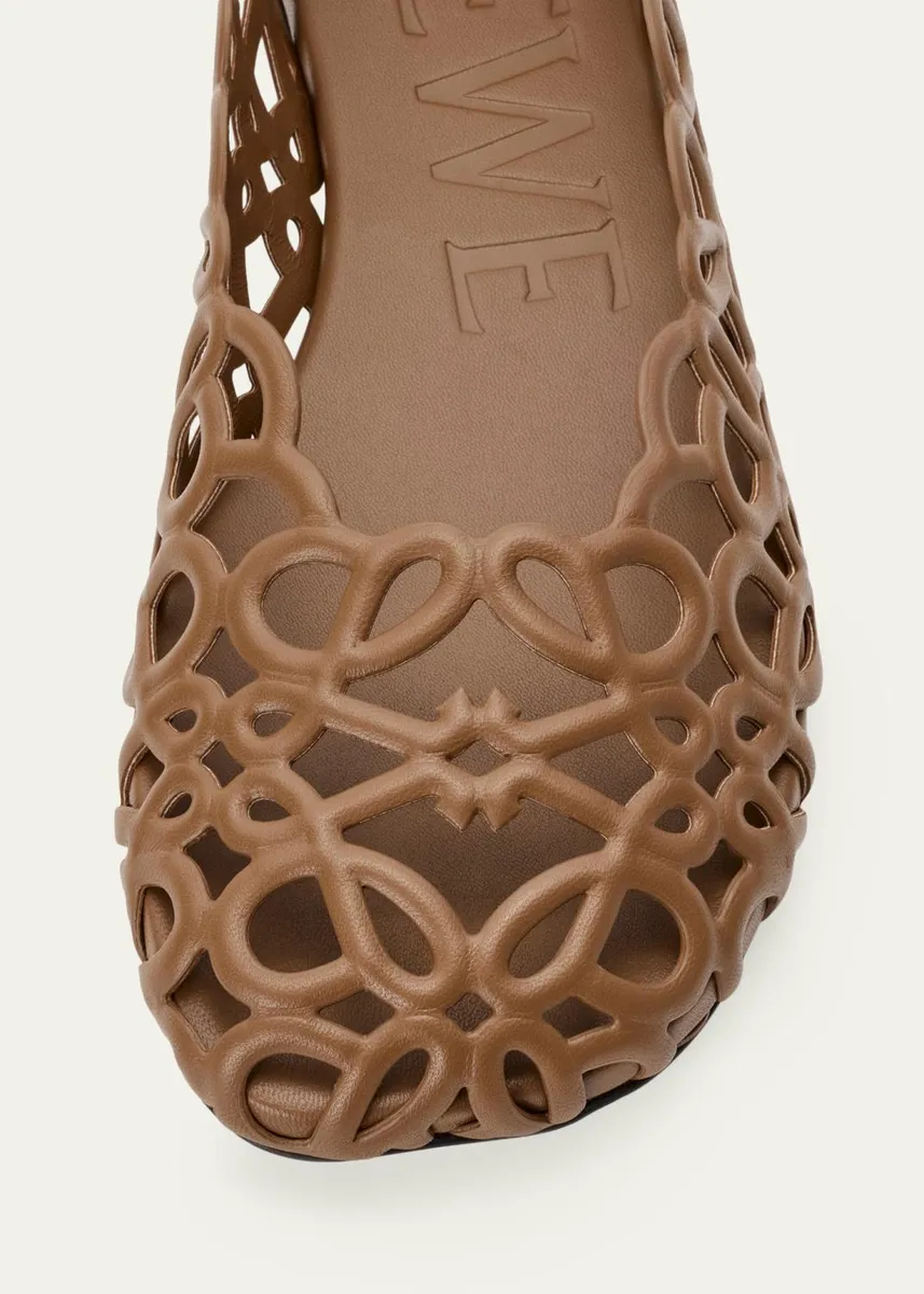 Loewe Petal Anagram Leather Ballerina Flats | Thumbnail 5 Loewe Petal Anagram Leather Ballerina Flats | Thumbnail 5