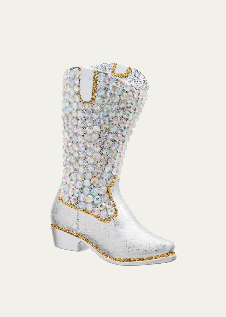 Cody Foster & Co Jeweled Cowboy Boot Christmas Ornaments, Set of 2 | Thumbnail 3