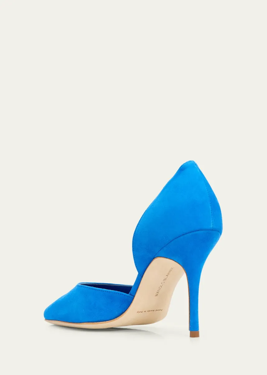 Manolo Blahnik Taylerbinu Suede D'Orsay Pumps | Thumbnail 2 Manolo Blahnik Taylerbinu Suede D'Orsay Pumps | Thumbnail 2