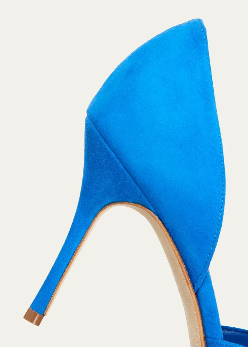 Manolo Blahnik Taylerbinu Suede D'Orsay Pumps | Thumbnail 3 Manolo Blahnik Taylerbinu Suede D'Orsay Pumps | Thumbnail 3