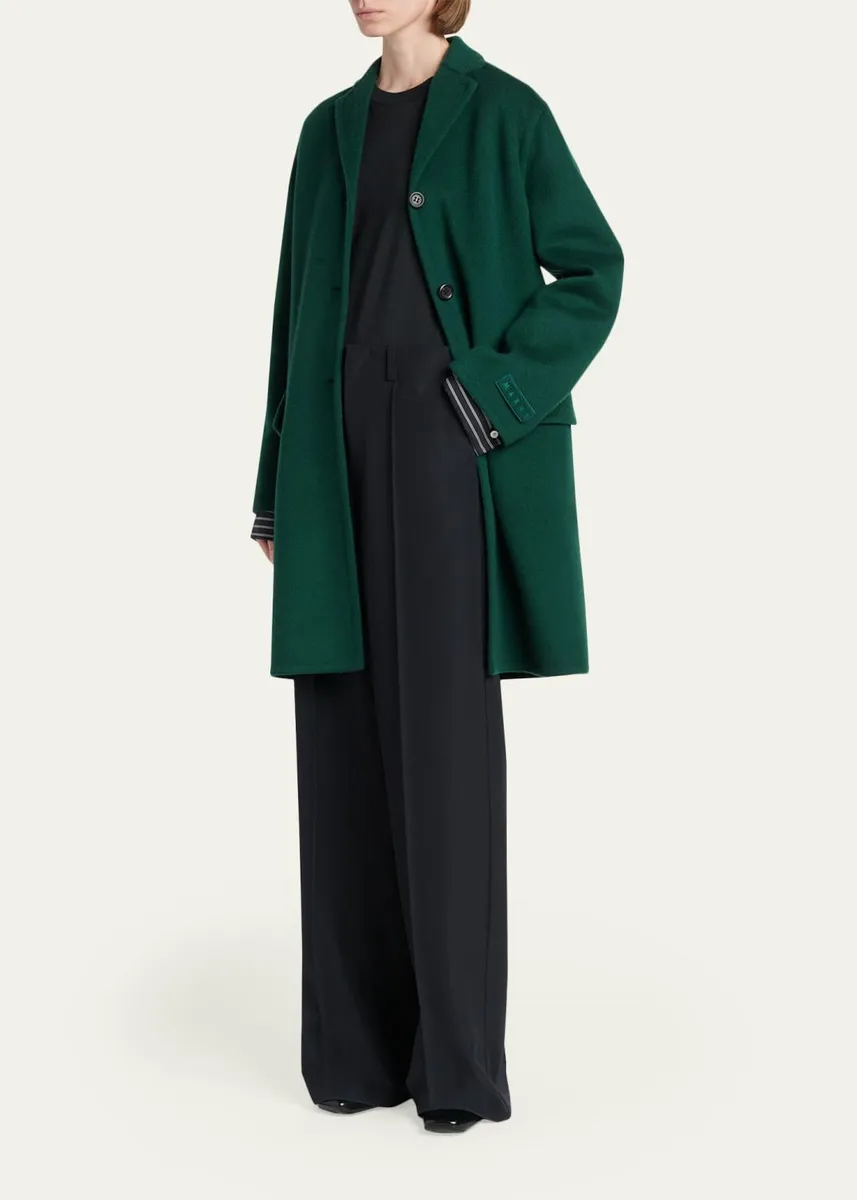Marni Wool-Cashmere Long Coat | Thumbnail 2 Marni Wool-Cashmere Long Coat | Thumbnail 2