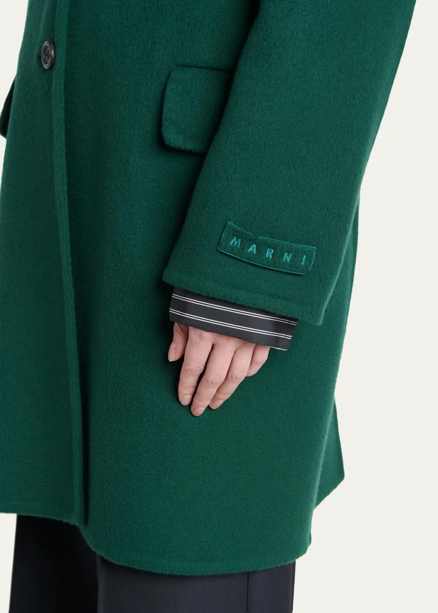Marni Wool-Cashmere Long Coat | Thumbnail 5 Marni Wool-Cashmere Long Coat | Thumbnail 5
