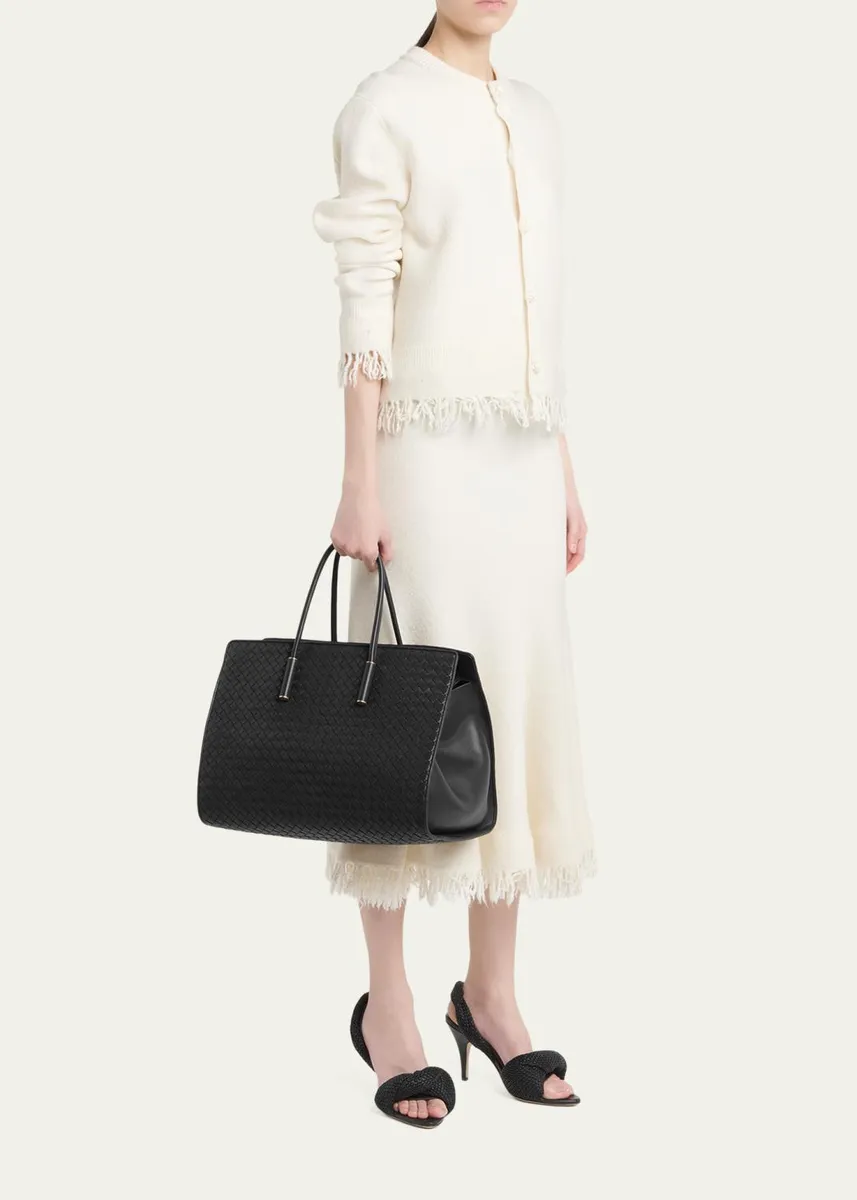 Bottega Veneta Barbara Medium Leather Tote Bag | Thumbnail 9