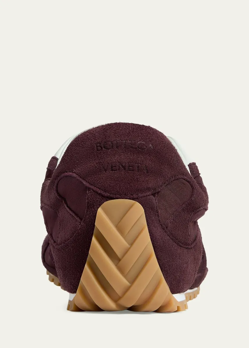 Bottega Veneta Men's Orbit Flash Suede & Nylon Low-Top Sneakers | Thumbnail 3 Bottega Veneta Men's Orbit Flash Suede & Nylon Low-Top Sneakers | Thumbnail 3
