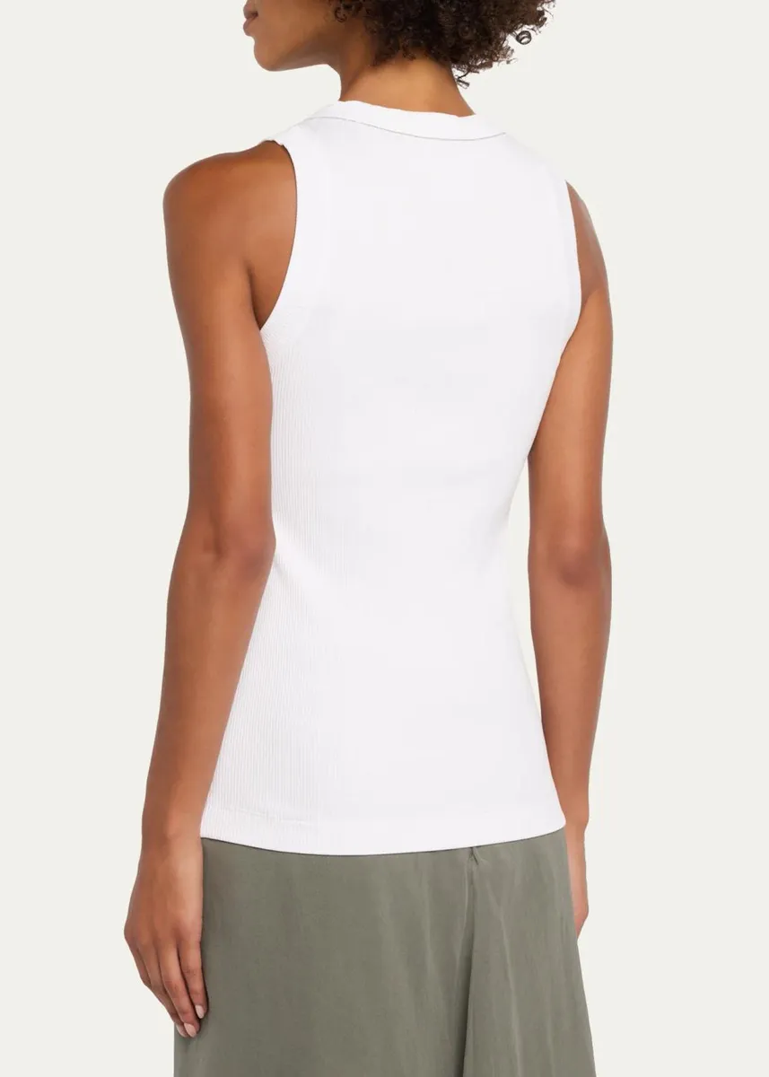 Brunello Cucinelli Sparkle Rib Knit Tank Top | Thumbnail 3 Brunello Cucinelli Sparkle Rib Knit Tank Top | Thumbnail 3