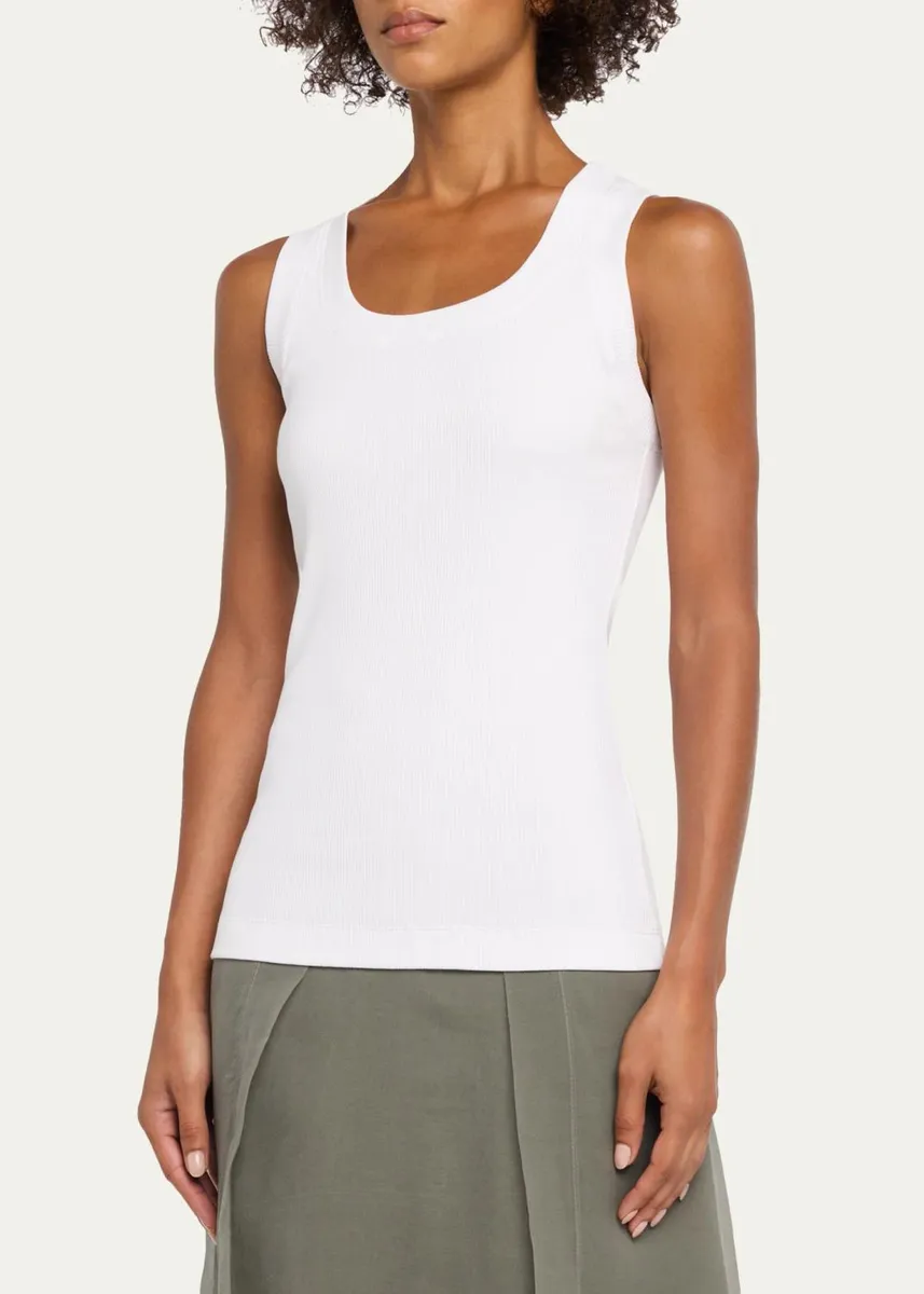 Brunello Cucinelli Sparkle Rib Knit Tank Top | Thumbnail 4 Brunello Cucinelli Sparkle Rib Knit Tank Top | Thumbnail 4