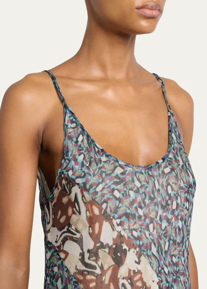 Dries Van Noten Dibelle 40 Sleeveless Silk Midi Dress | Thumbnail 5 Dries Van Noten Dibelle 40 Sleeveless Silk Midi Dress | Thumbnail 5