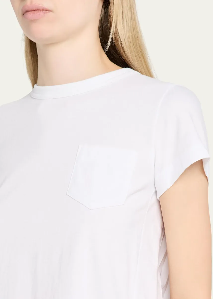 Sacai Cotton Poplin x Cotton Jersey T-Shirt | Thumbnail 5