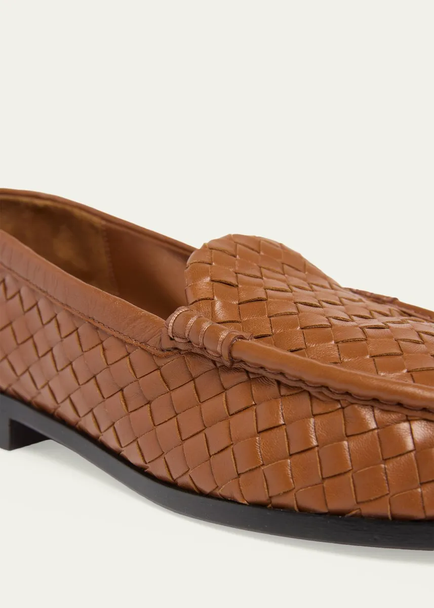 Bottega Veneta Men's Silenzio Intrecciato Napa Leather Loafers | Thumbnail 7 Bottega Veneta Men's Silenzio Intrecciato Napa Leather Loafers | Thumbnail 7